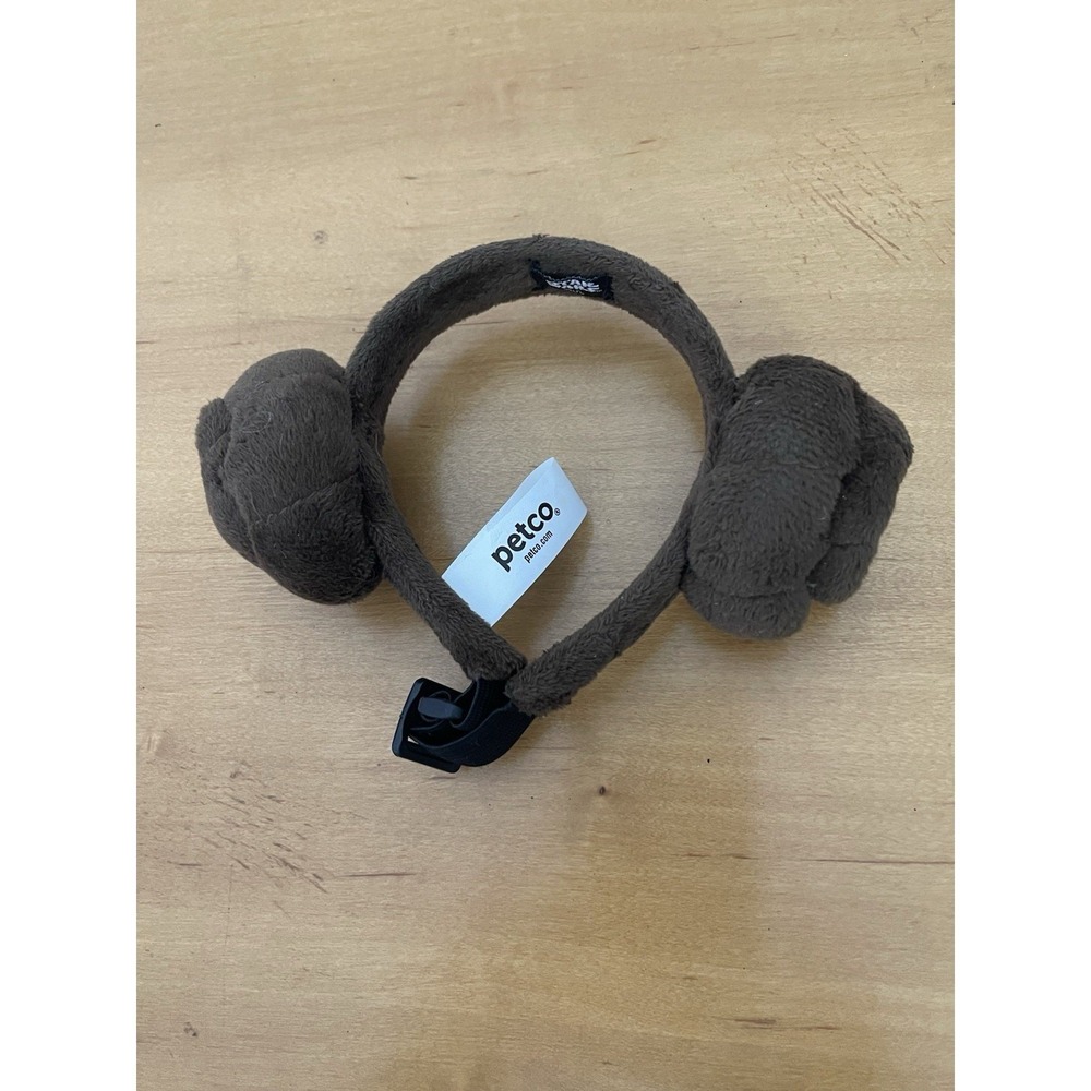 Star Wars Pet Fan Collection Princess Leia Bun Ears Headband S/M NWOT